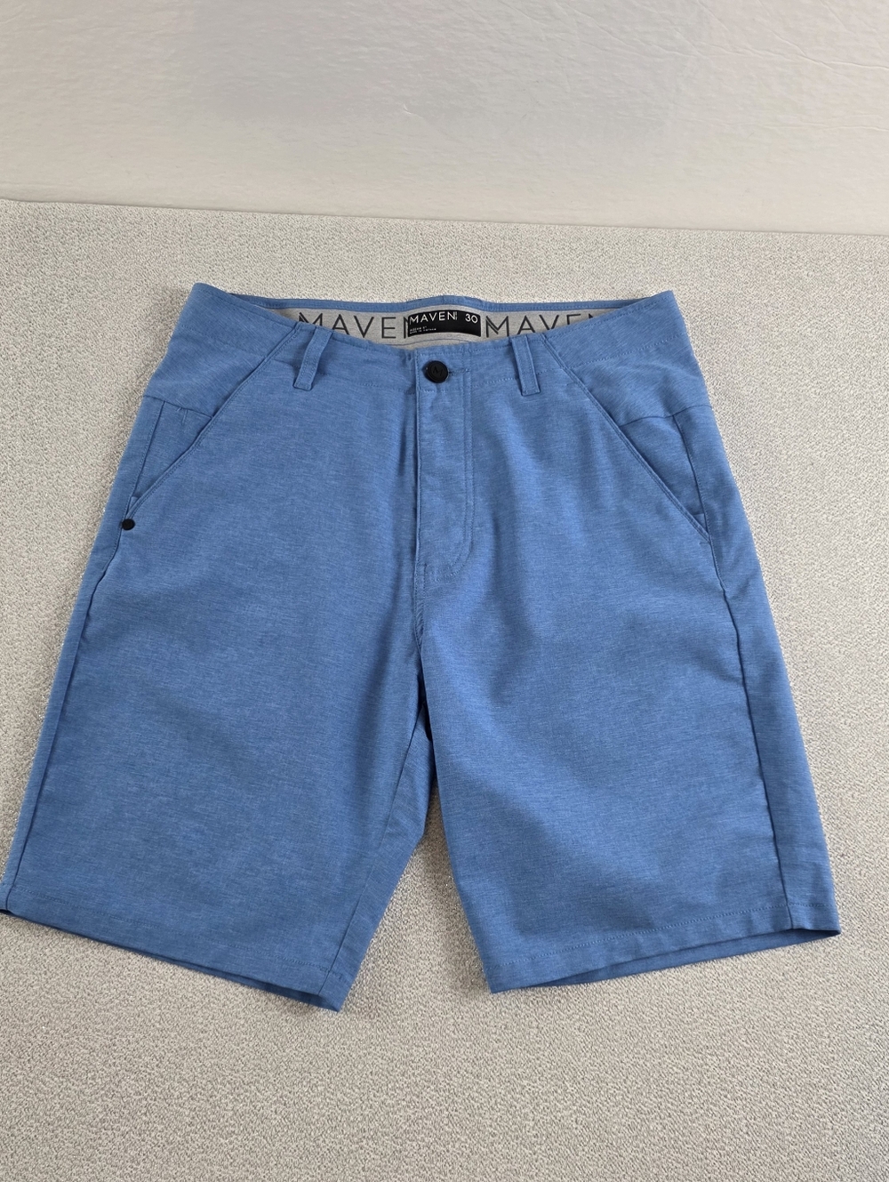 Maven Co-Op Stretch Essentials Marled Blue Men's 30
